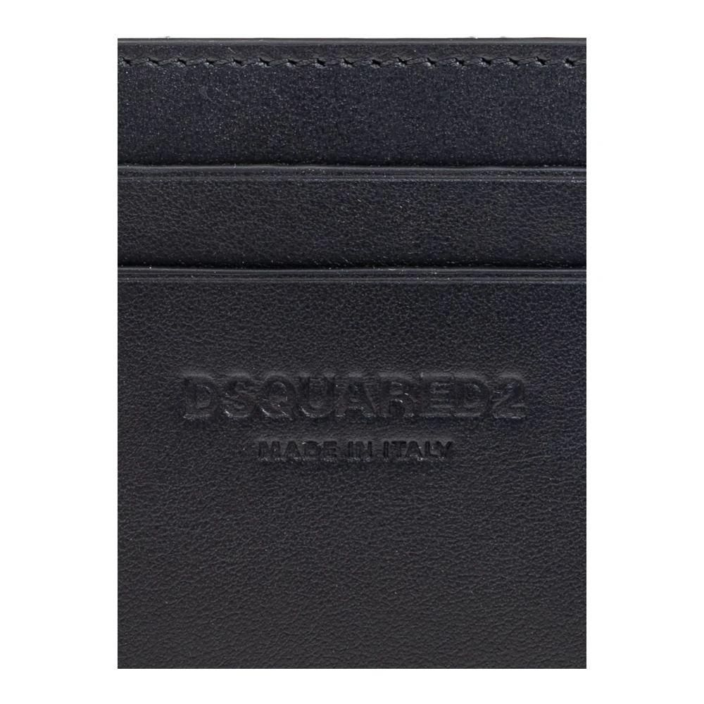 Dsquared2 Leren kaarthouder Black Heren