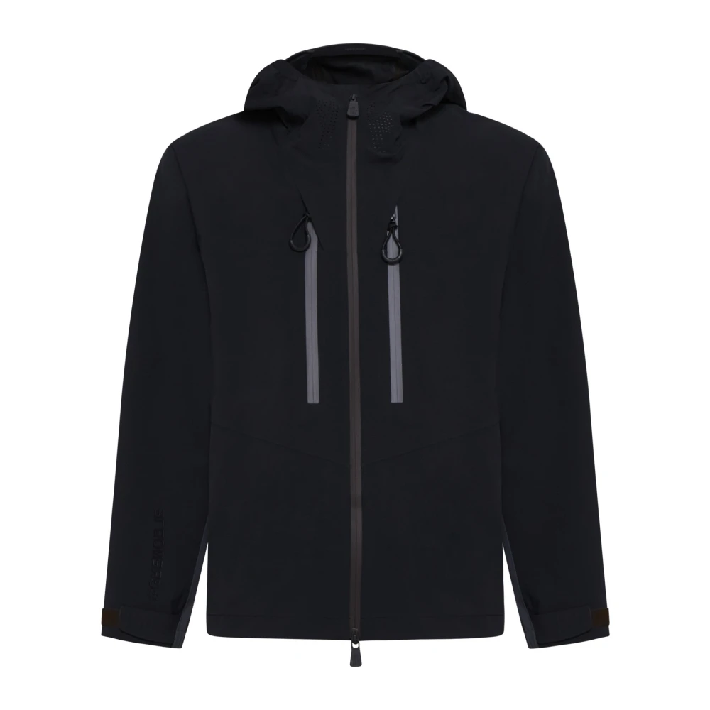 Moncler Zwarte Technische Nylonjas Black Heren