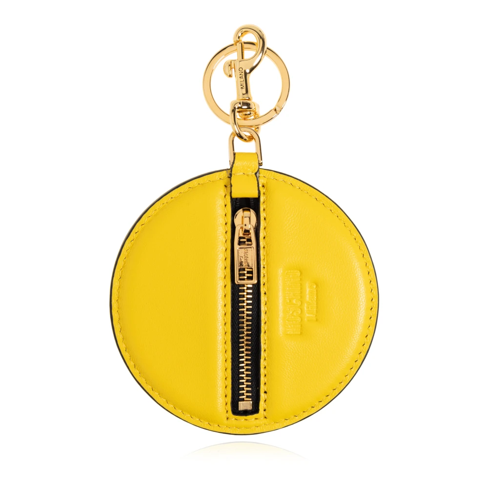 Moschino Leren sleutelhanger Yellow Heren
