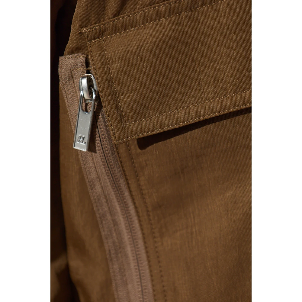 Helmut Lang Jas met zakken Brown Dames