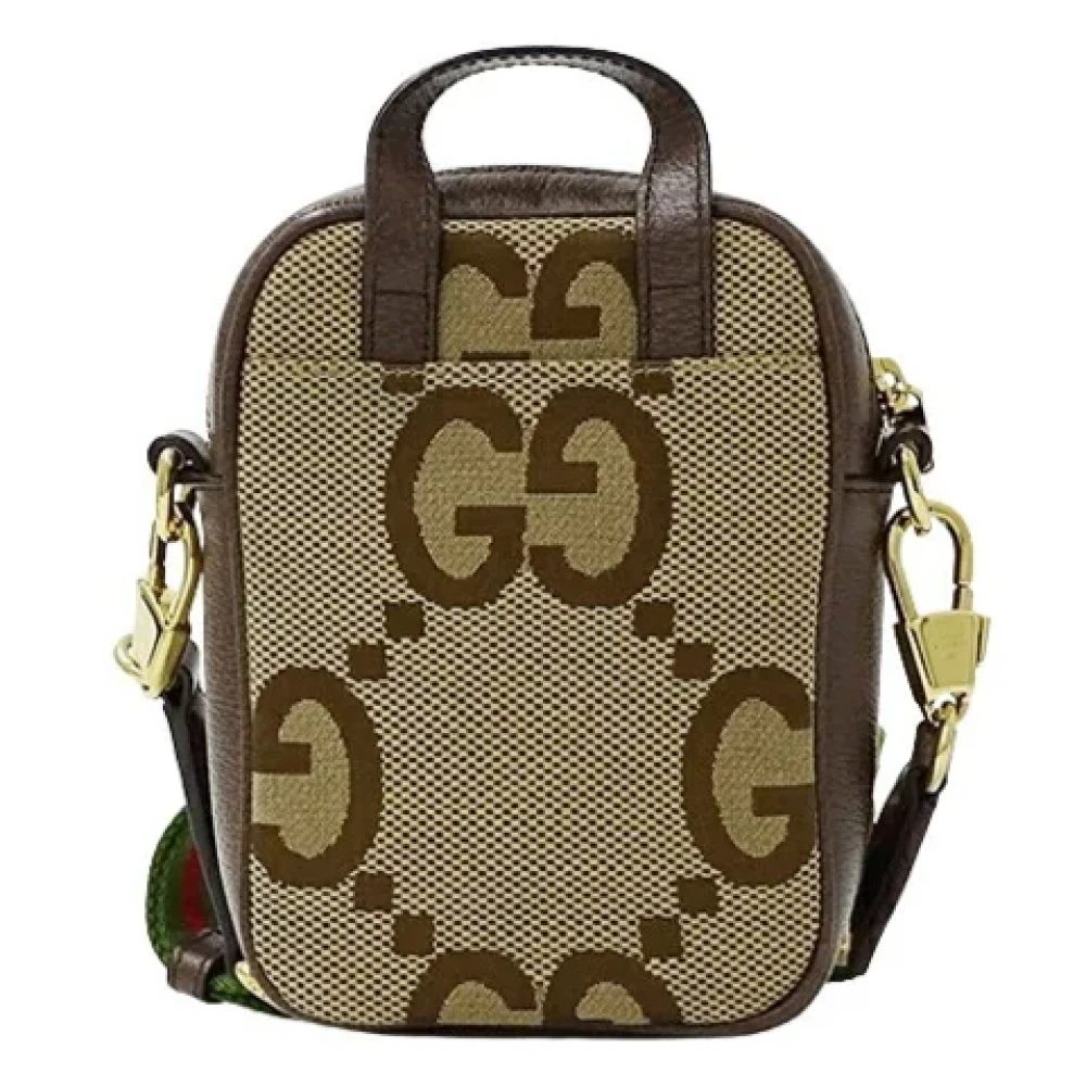 Gucci Vintage Pre-owned Canvas shoulder-bags Beige Dames