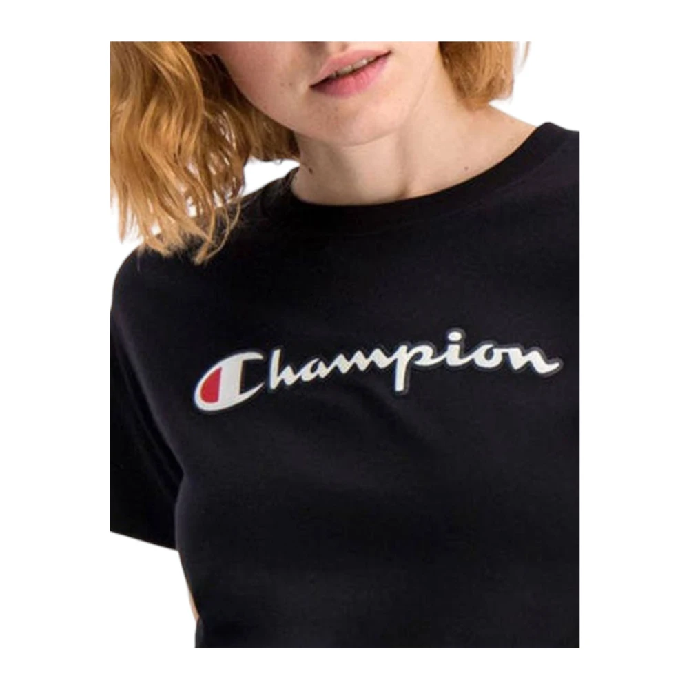 Champion T-Shirts Black Dames