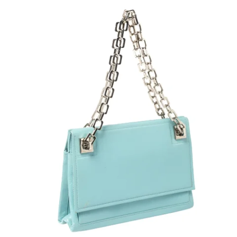 Bally Pre-owned Leather shoulder-bags Blue Dames