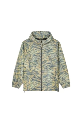 Tiger Print Hooded Jacket