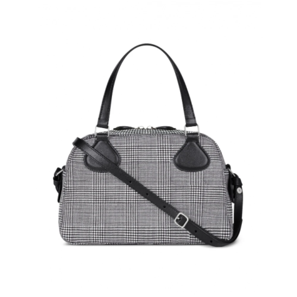 Courrèges Luxe Prins van Wales Bowlingtas Gray Dames