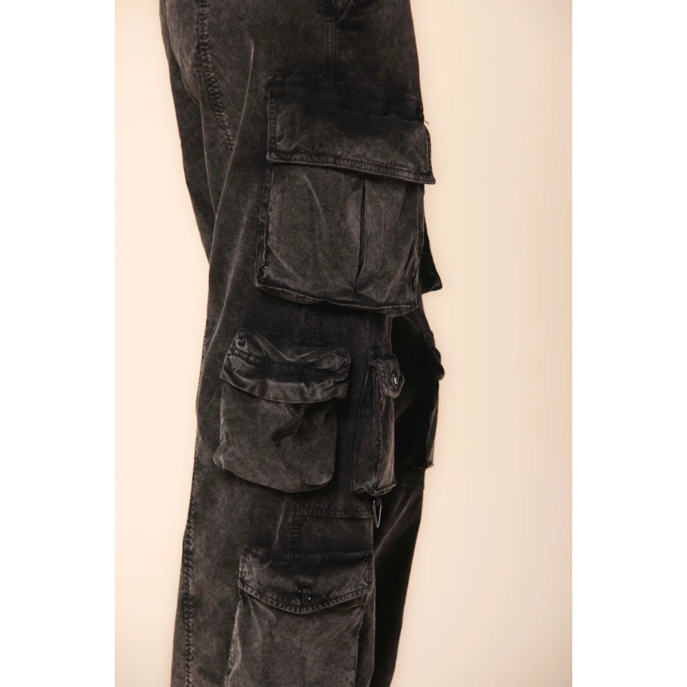 Mason's Cargo broek New Hunter fluweel straight fit Black Dames