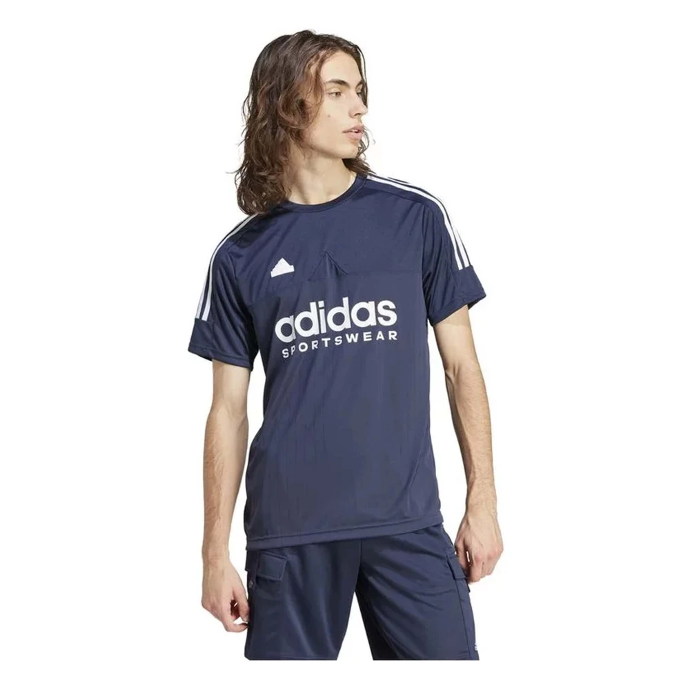 Adidas Tiro Tee Q1 T-shirt Blue Heren