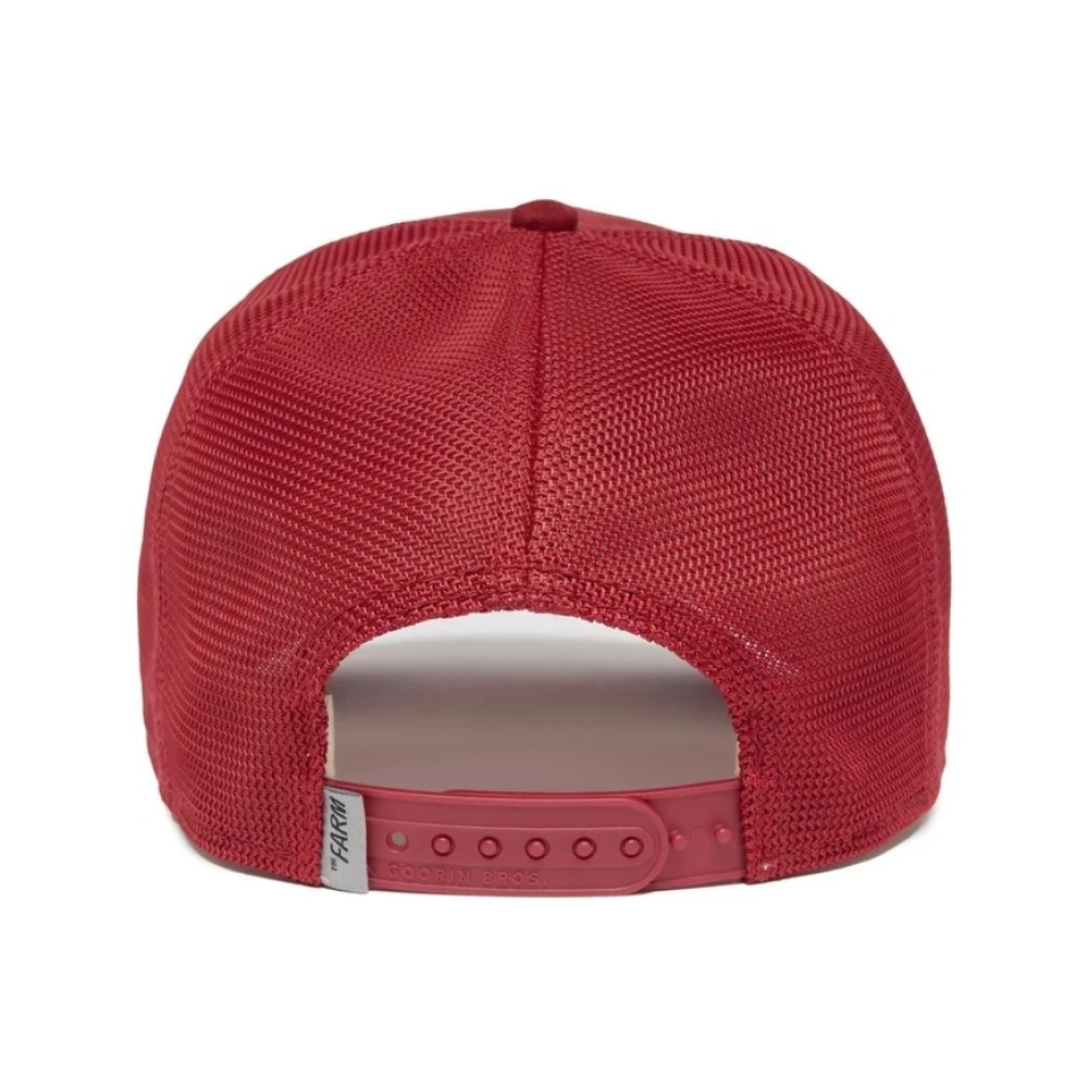 Goorin Bros Suede Rager Trucker Cap Red Heren