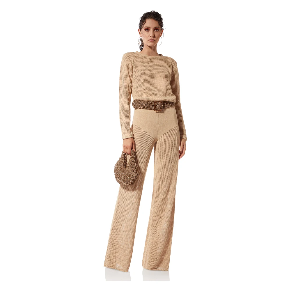 MVP wardrobe Cambria Gebreide Kleding Beige Dames