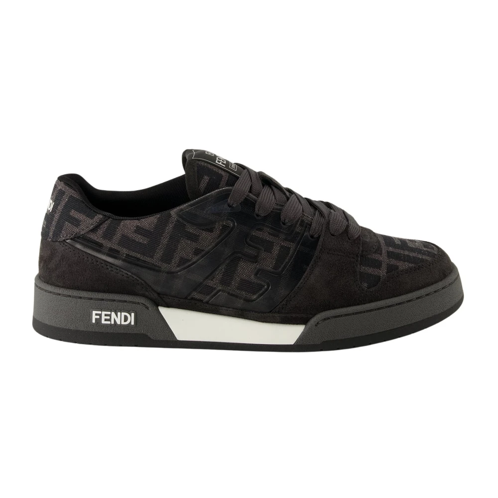 Fendi Men's Black Sneakers, 11 Uk, Match Low-Top Trainers