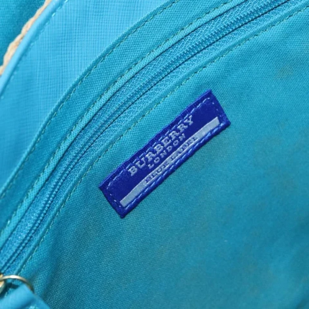 Burberry Vintage Pre-owned Leather shoulder-bags Blue Dames