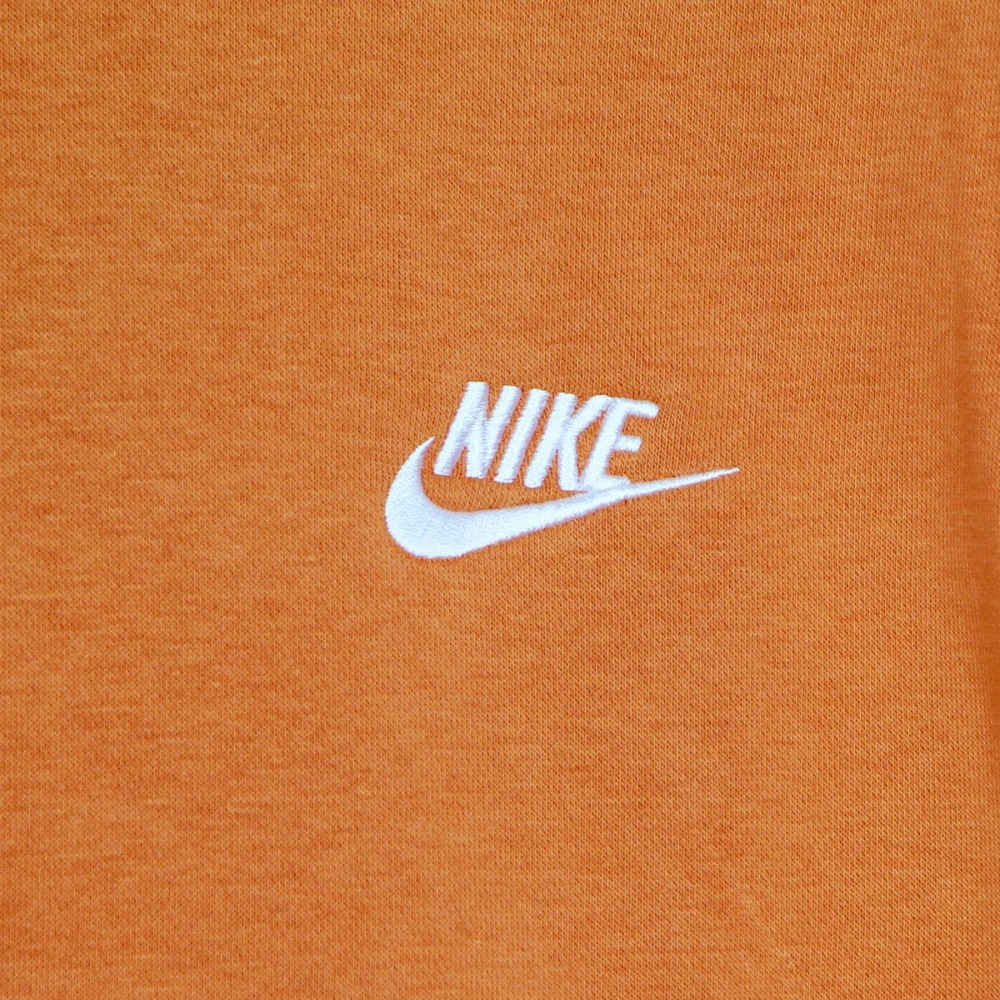 Nike Club Hoodie Pullover Basketball Orange Heren