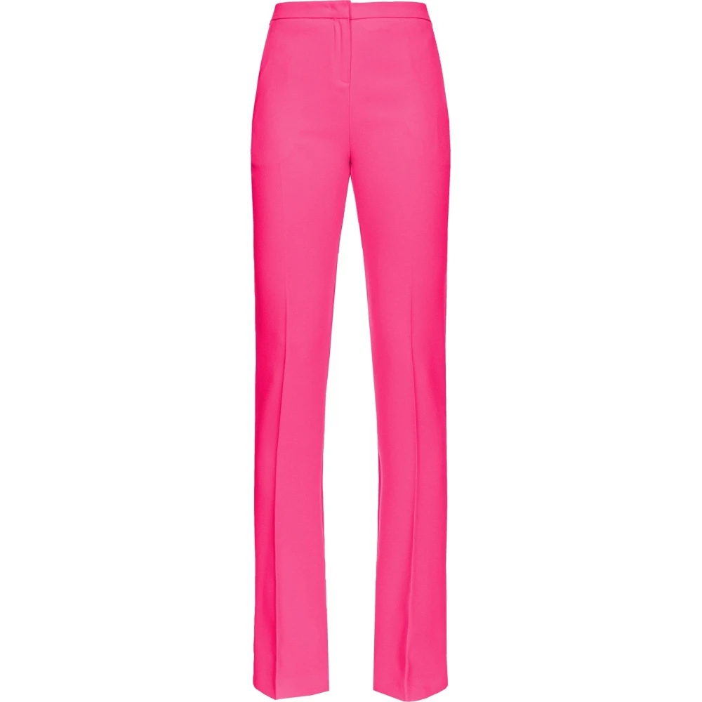 Pinko Elegante Polyester Elastaan Broek Pink Dames