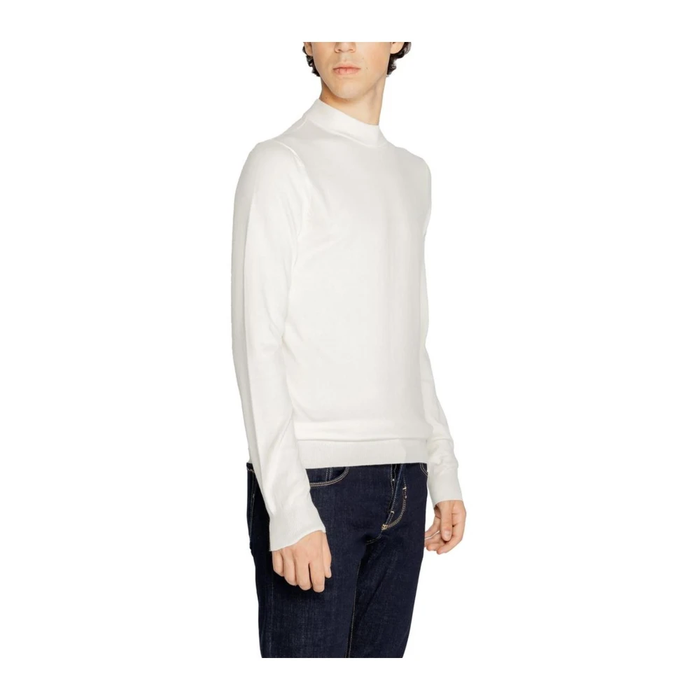 Antony Morato Gebreid Viscose T-shirt White Heren