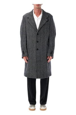 Relaxed Notch Lapel Couture Seam Coat