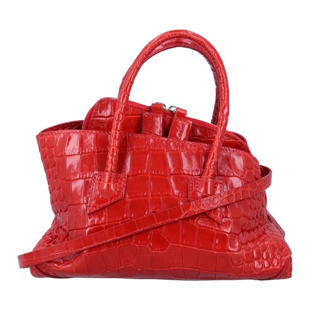The Attico Red Handbags, Female, One Size, La Passeggiata Mini