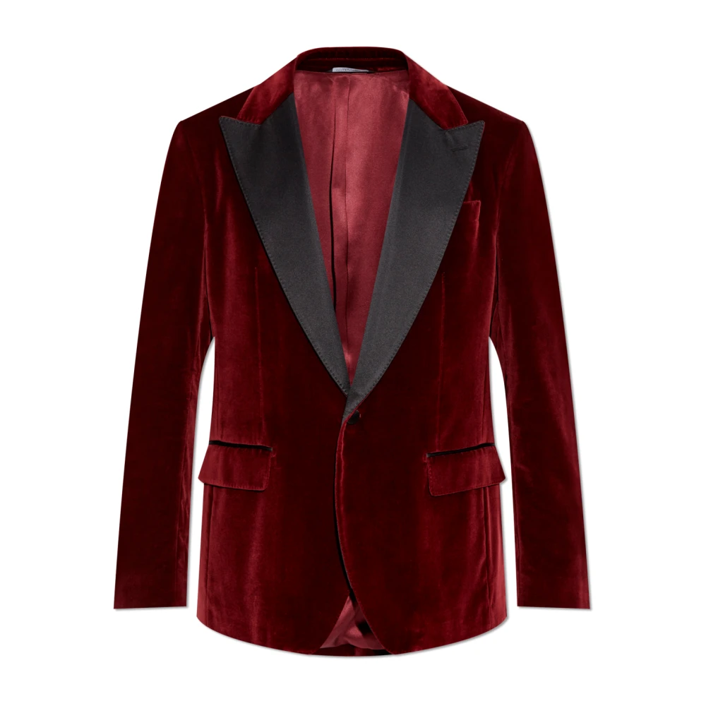 Dolce & Gabbana Fluwelen blazer Red Heren