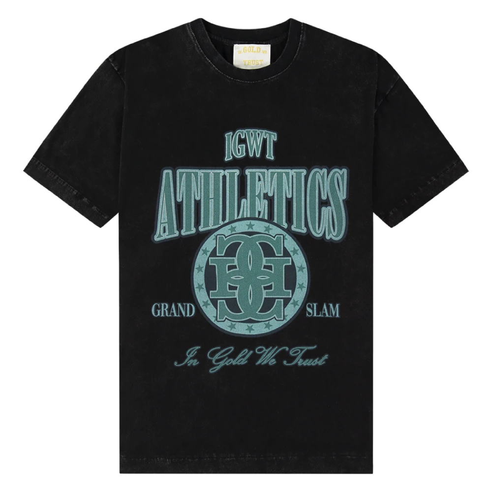 In Gold We Trust Groot Zwart T-shirt Black Heren