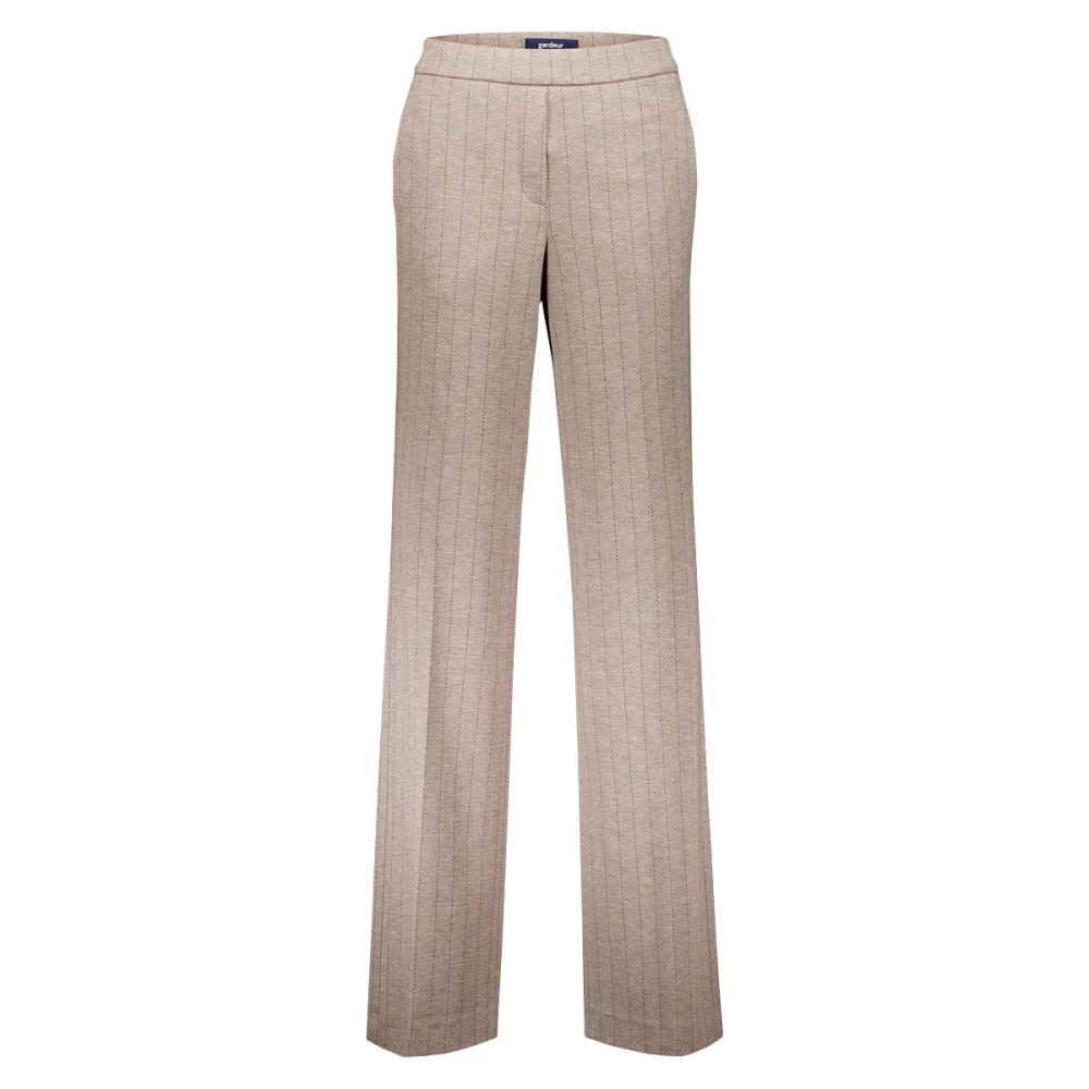 Gardeur Wijde Pijp Vrouwelijke Broek Franca800 Beige Dames