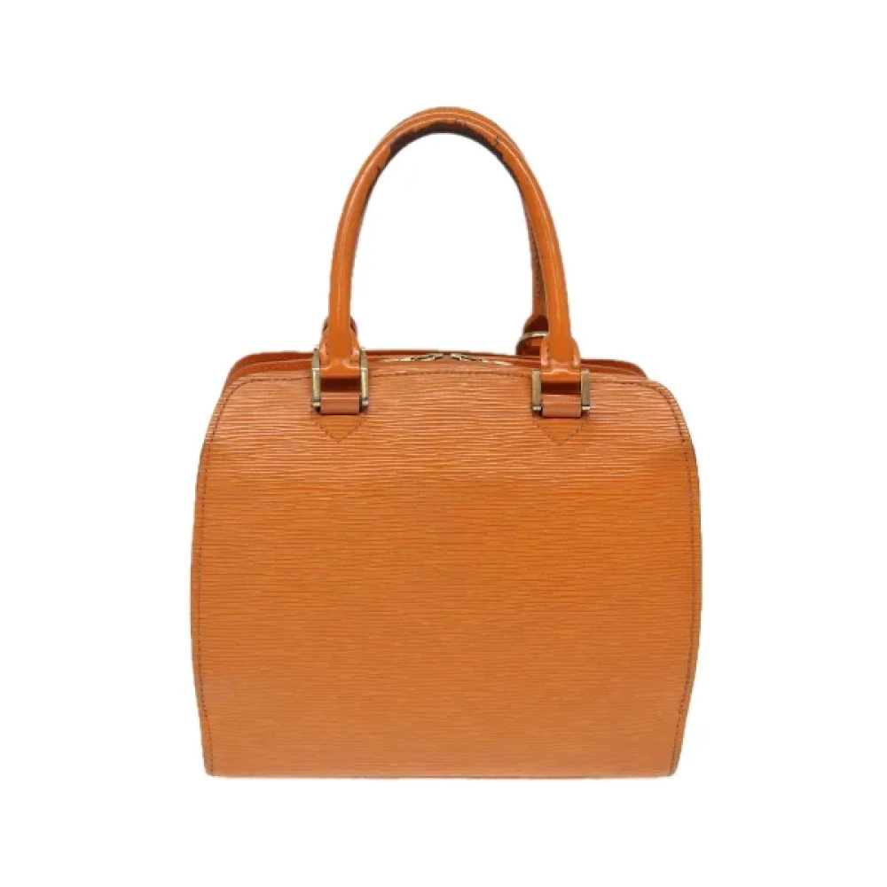 Louis Vuitton Vintage Pre-owned Leather handbags Orange Dames