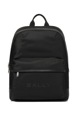 black-logo-print-backpack