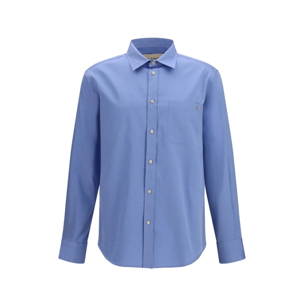Valentino Garavani Blue Cotton Shirt - 40 - Image 2