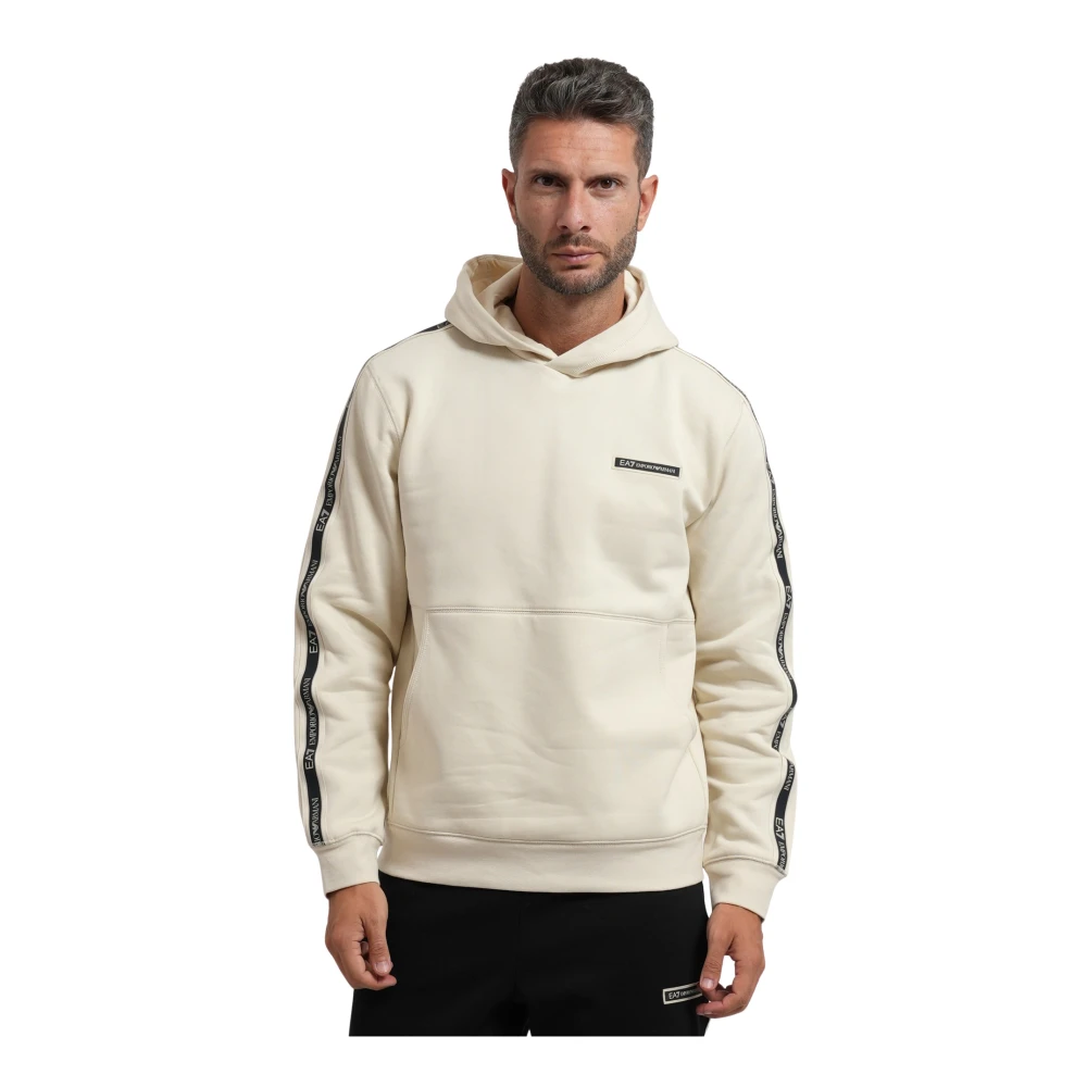Emporio Armani Ea7 Uomo Beige Felpe, M, New, - Immagine 4