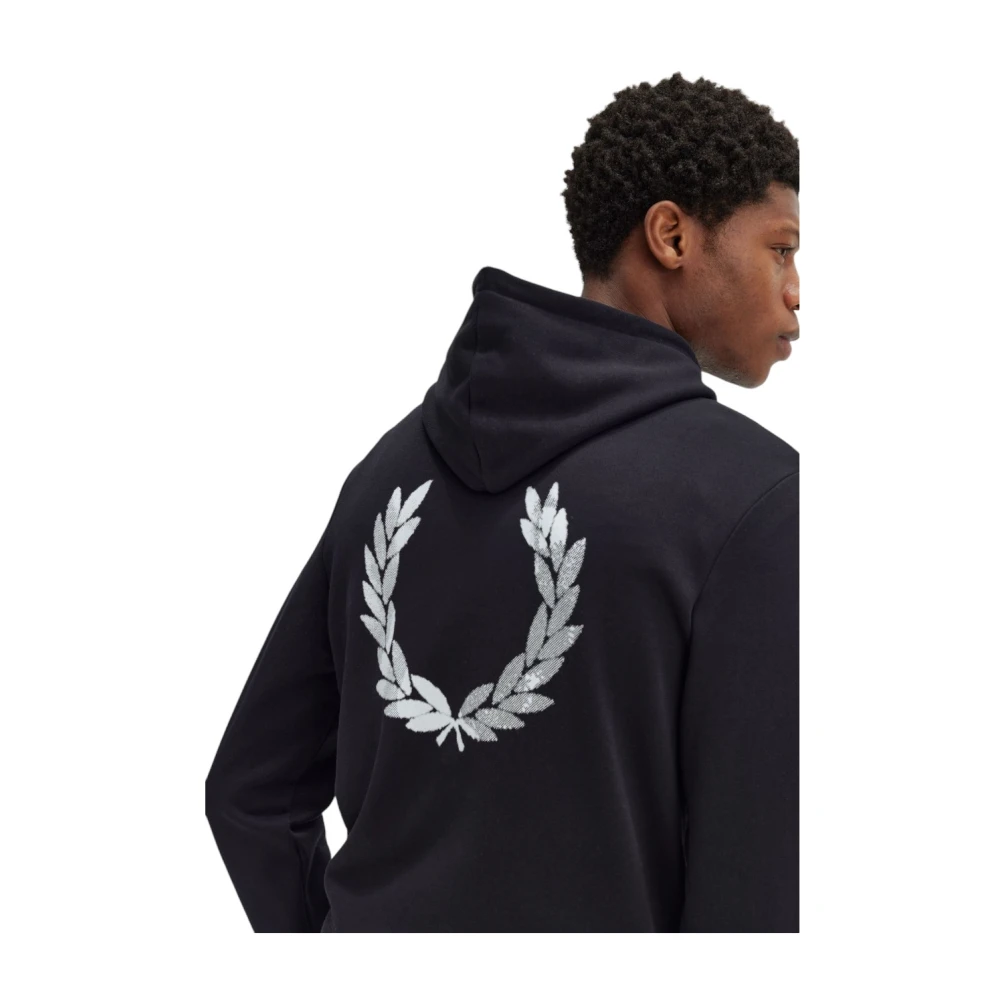 Fred Perry Stijlvolle Sweatshirt voor Mannen Black Heren