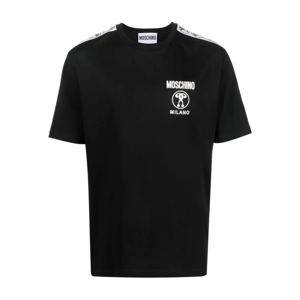 Moschino Comfortabel Katoenen T-Shirt Black Heren