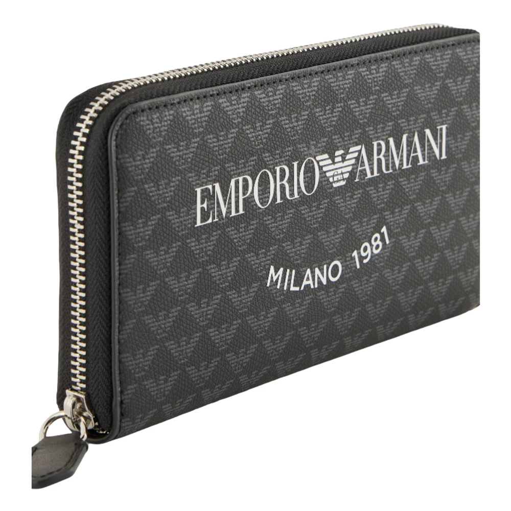 Emporio Armani Multicolor Portemonnee en Kaarthouder Blue Heren
