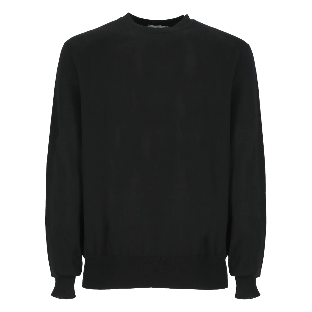 PT Torino Zwarte Virgin Wool Sweater voor Mannen Black Heren