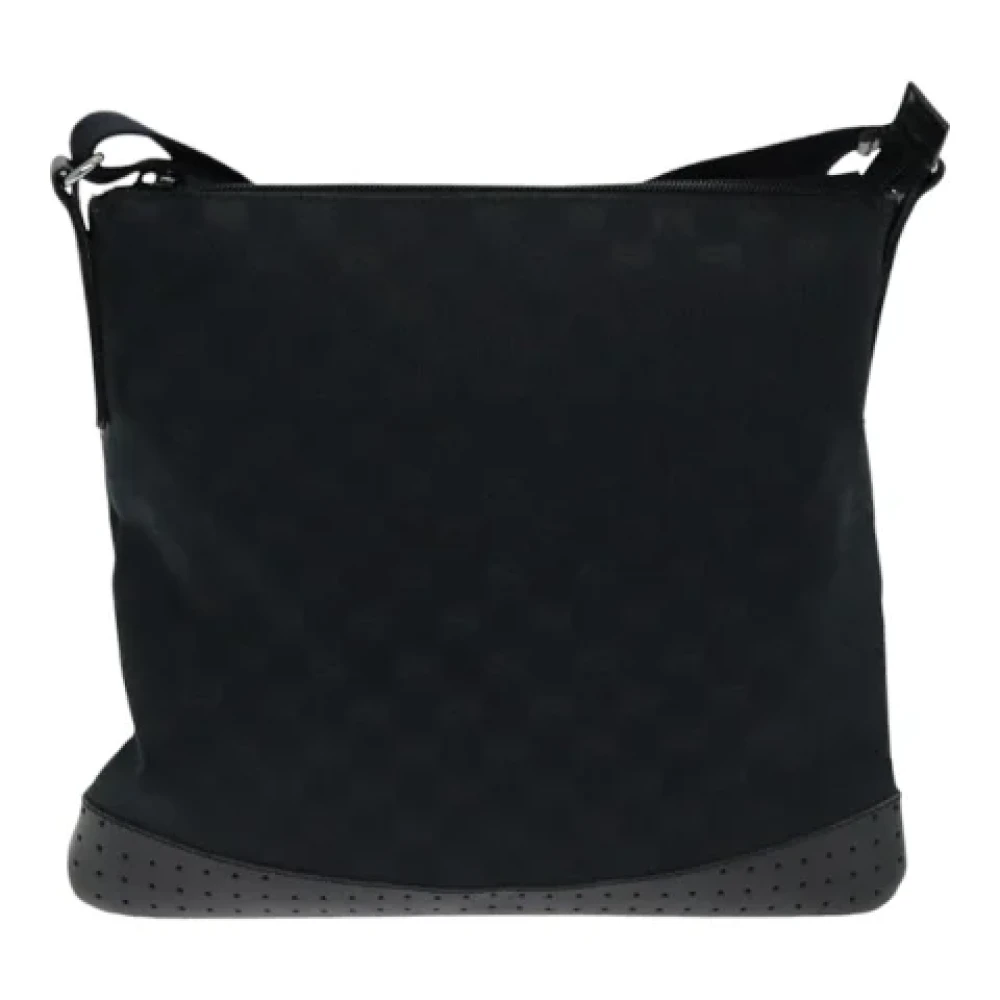 Gucci Vintage Pre-owned Canvas shoulder-bags Black Dames
