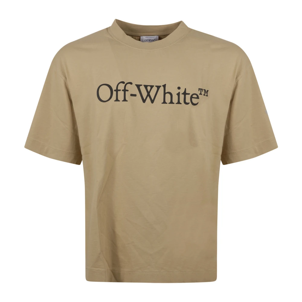 Off White Bookish Skate T-shirts en Polos Beige Heren