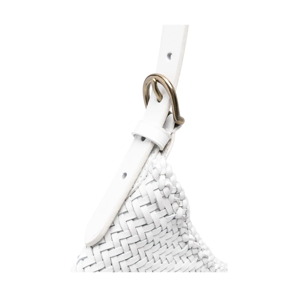 Dragon Diffusion Witte Schoudertas met Magnetische Sluiting White Dames