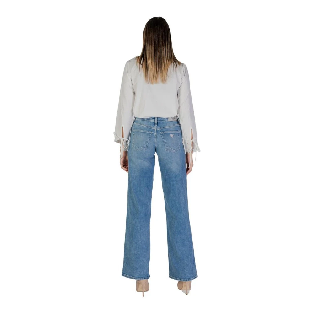 Guess Lichtblauwe katoenen jeans en broeken Blue Dames