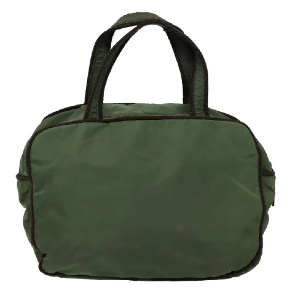 Prada Vintage Pre-owned Fabric prada-bags Green Dames