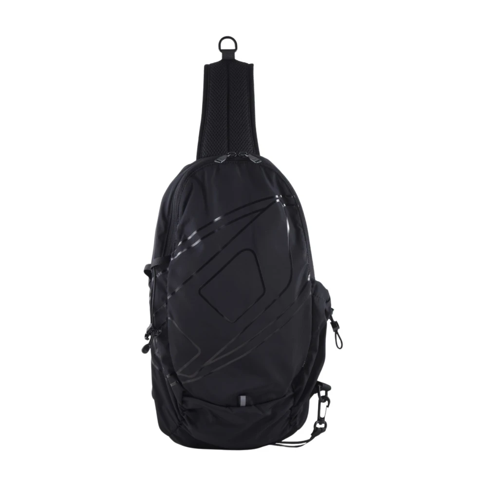 Diesel Stijlvolle Polyester Tassen Black Heren