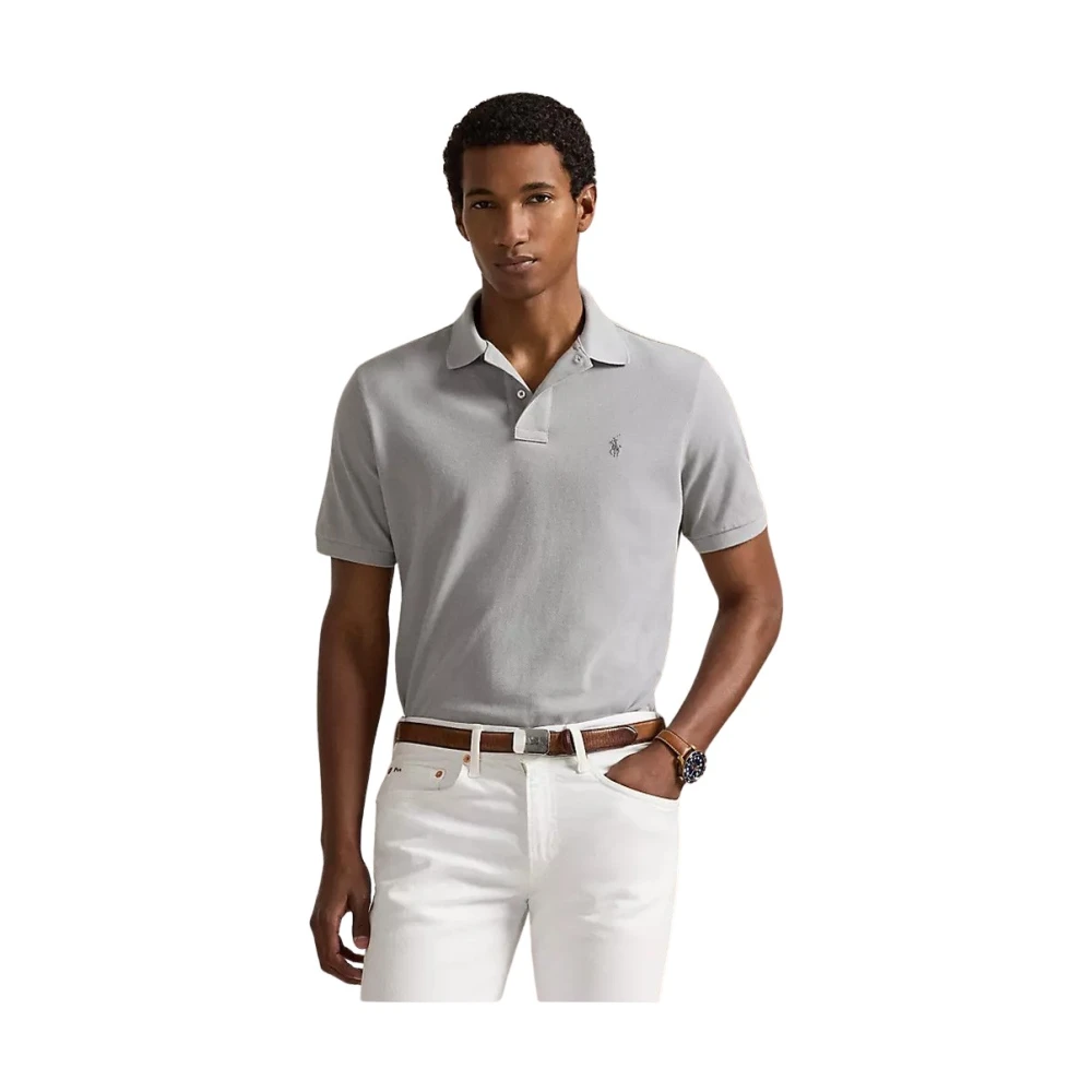 Polo Ralph Lauren Uomo Grigio Top, L, New,