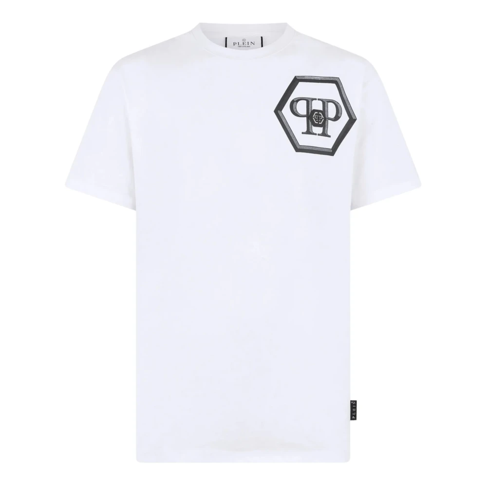 Philipp Plein Men's White T-Shirts, Xl, T-Shirt With Logo