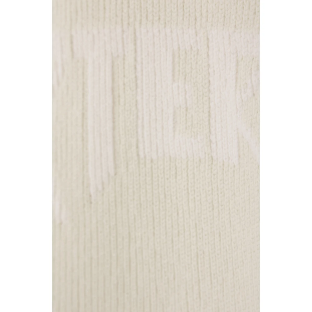 Rick Owens Hooded wollen trui met rits Beige Dames