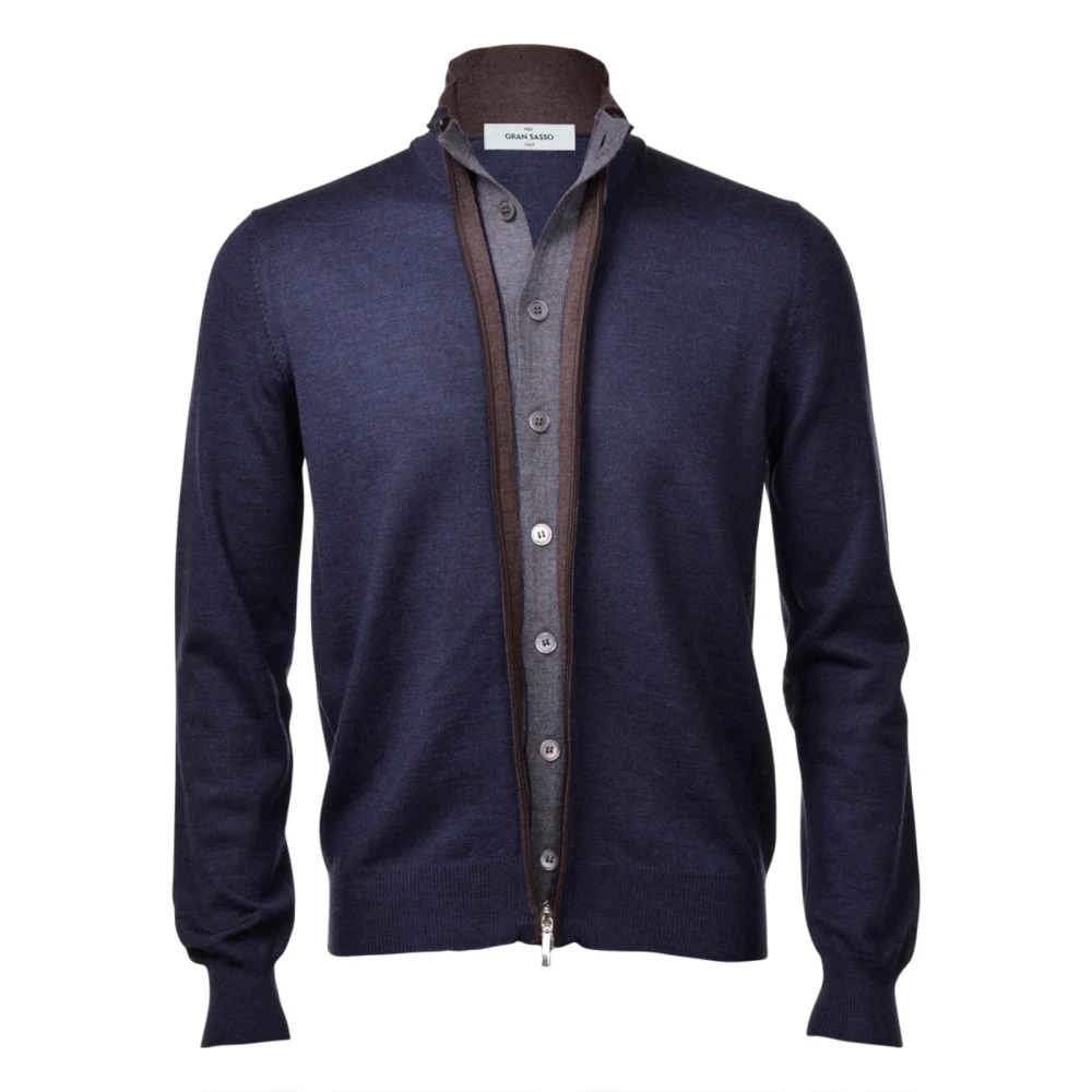 Paolo Fiorillo Capri Stijlvolle Sweaters Collectie Blue Heren