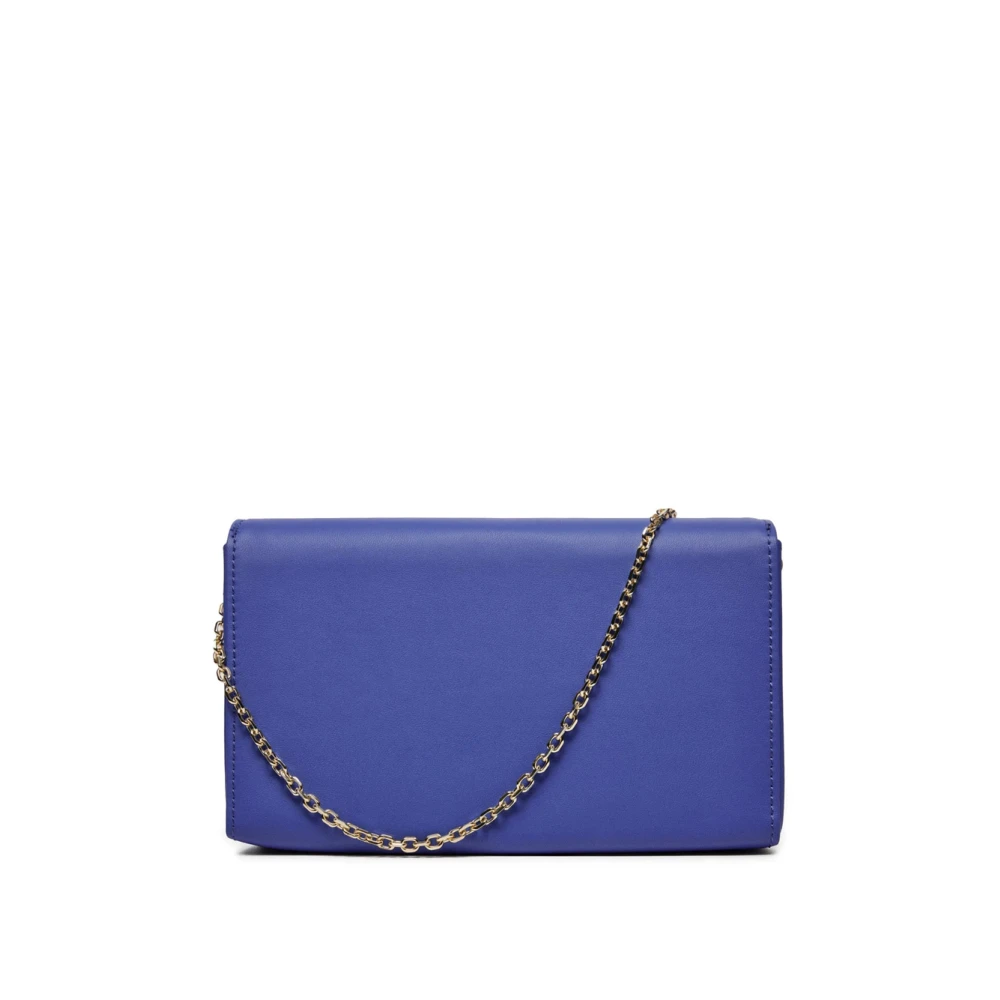 Love Moschino Blauwe Paillet Schoudertas Blue Dames