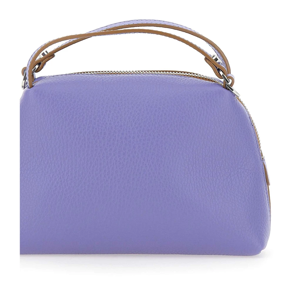 Gianni Chiarini Lavendel Leren Handtas met Zilveren Hardware Purple Dames