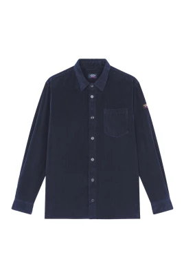 Overshirt i bomullssammet