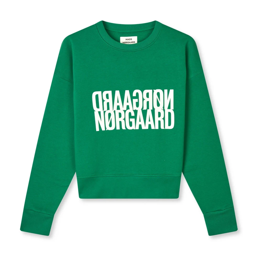 Mads Nørgaard Grön Oversized Sweatshirt Tilvina Stil Green, Dam