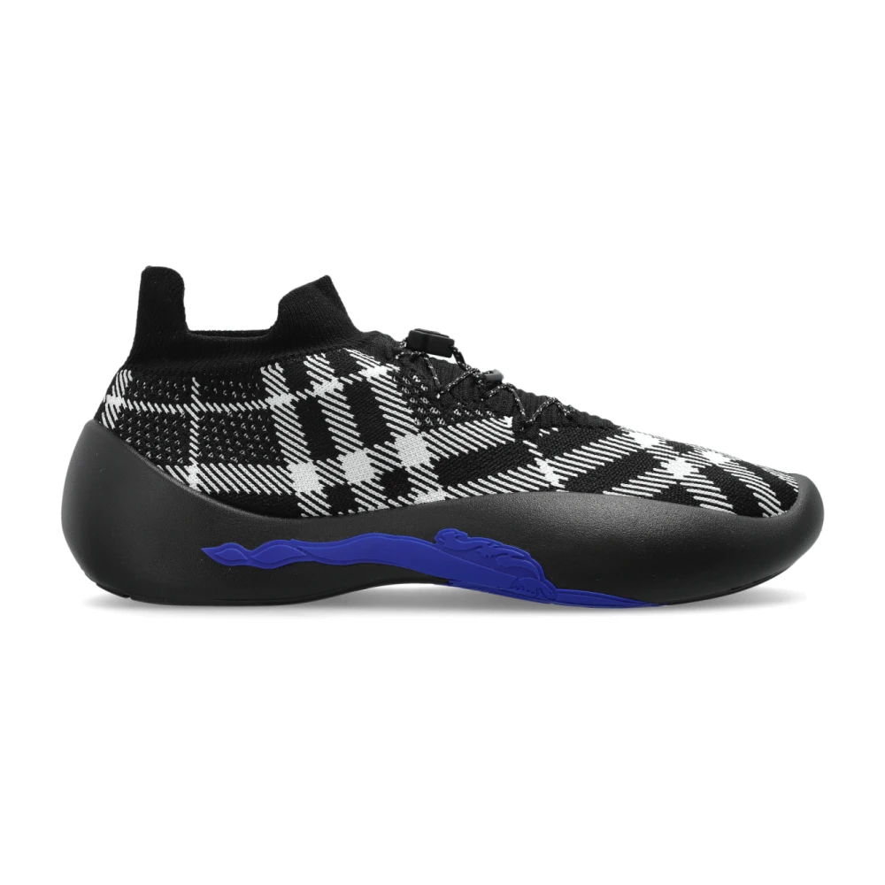 Burberry Men's Black Sneakers,, Neptune Trainers Size 8 Uk