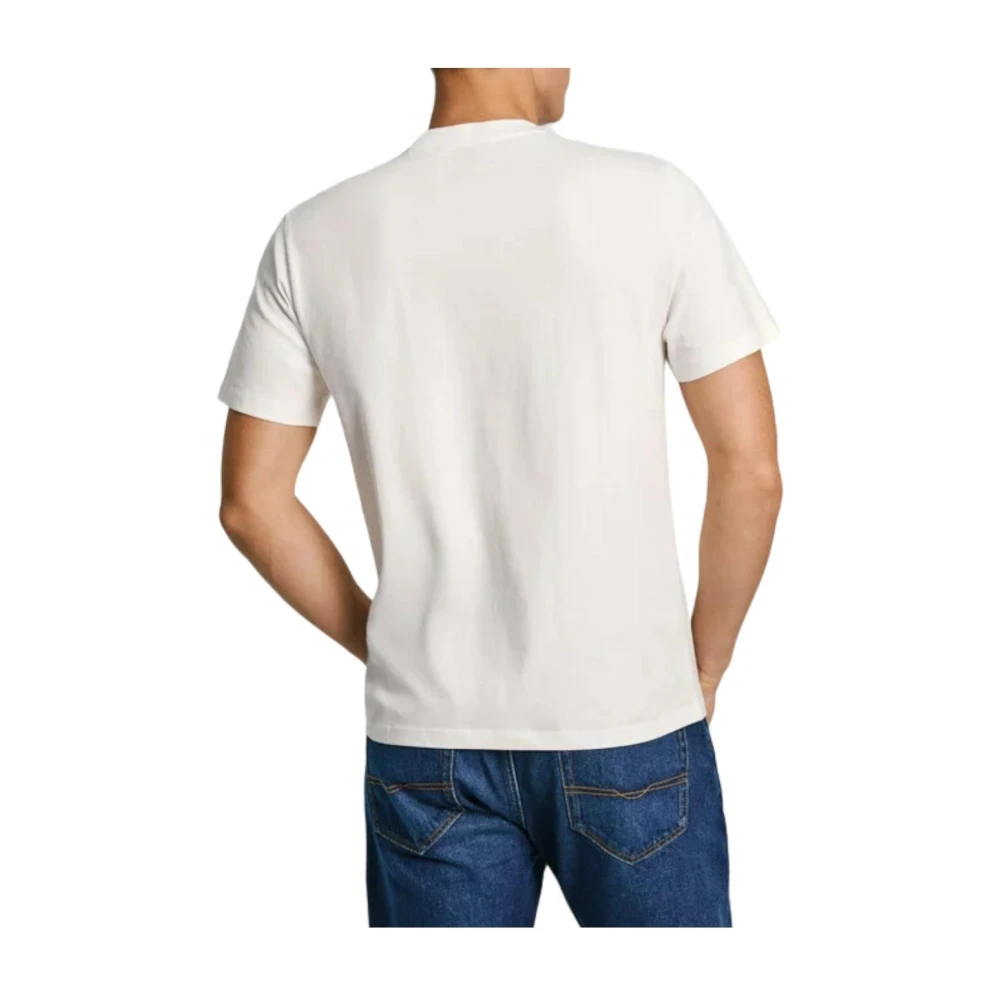 Pepe Jeans Casual Axel T-shirt White Heren