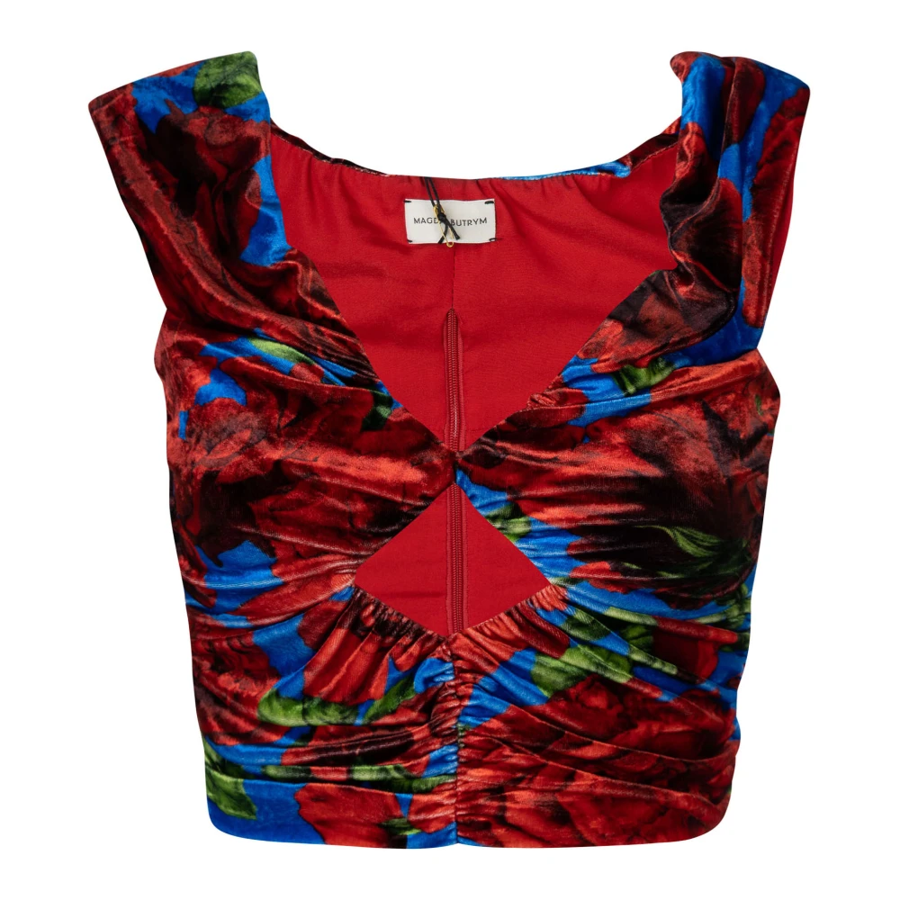 Magda Butrym Blauwe Blouse voor een stijlvolle look Multicolor Dames