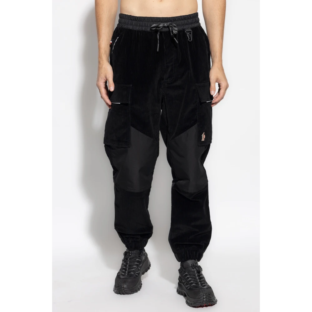 Moncler Ribfluwelen broek Black Heren