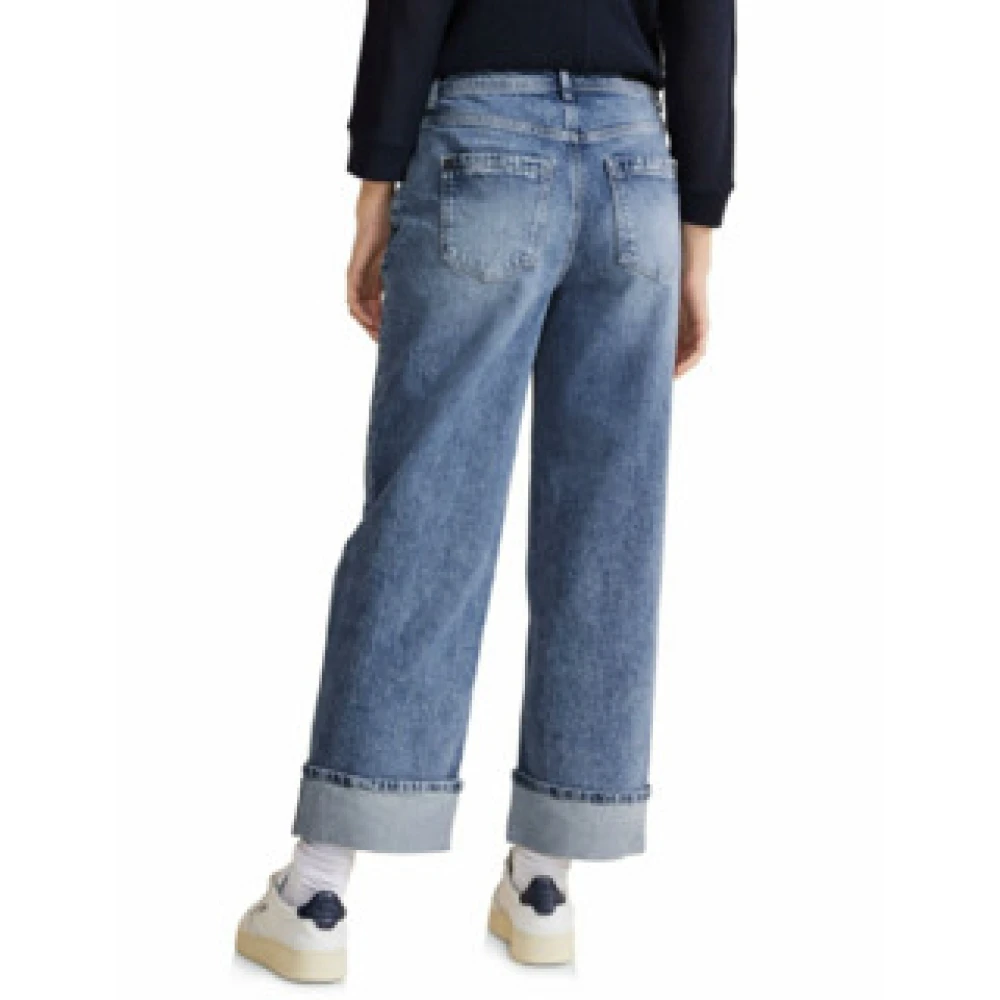Street One Denim Straight Leg Casual Jeans Blue Dames